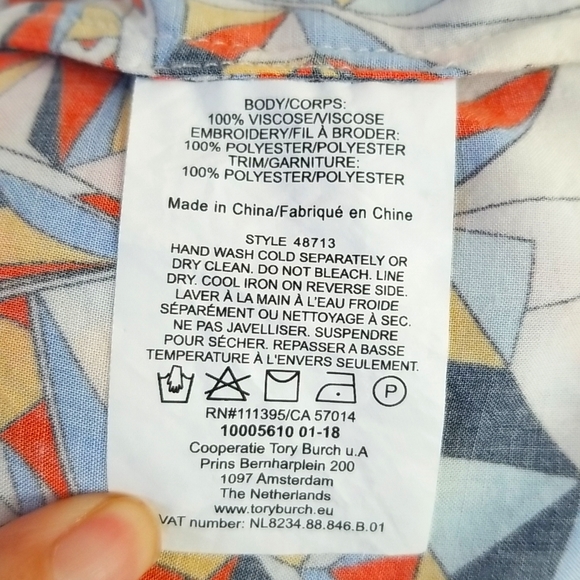 Tory Burch Psycho Geo Geometric Tunic Dress - Picture 9 of 9